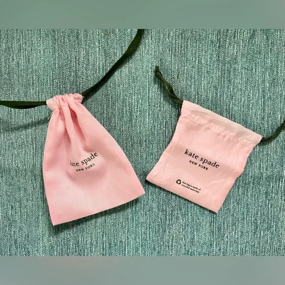 Kate Spade NEW YORK Jewelry Dust Bag Light Pink with Drawstring - Picture 2 of 7